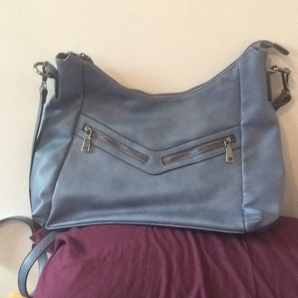 Blue crossbody bag